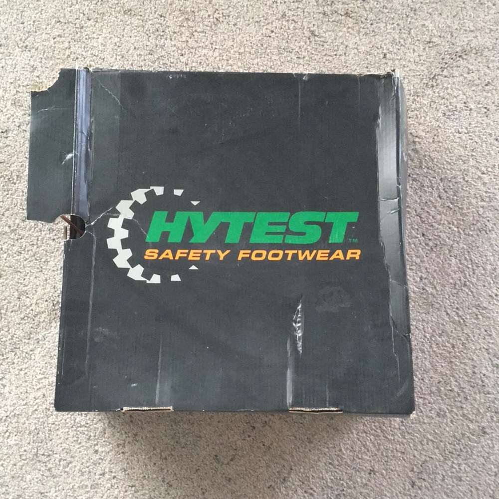 HYTEST Leather Safety Boots Waterproof Brown Size 12 - Picture 7 of 8